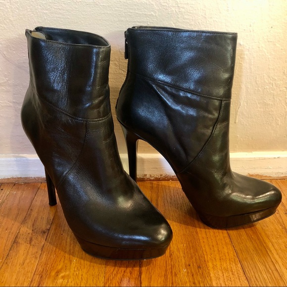 Michael Kors Leather Platform Stiletto Boots Detachable Studded Harness Sz 8.5 - Picture 3 of 16